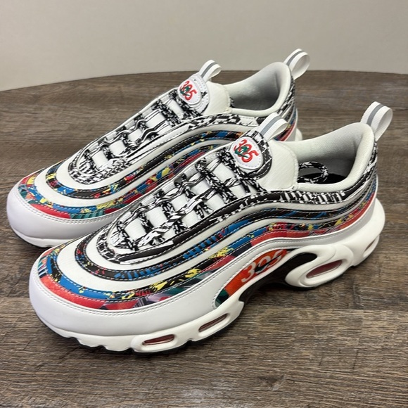 Nike Air Max Plus 97 “305 Miami” Sneakers White Black Habanero Red – Size 8.5 main image 12